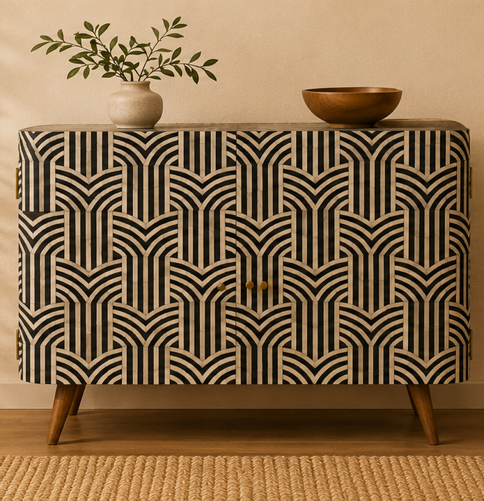Edessa Bone Inlay Cabinet