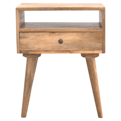 Modern Bedside with Open Slot
