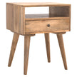 Modern Bedside with Open Slot