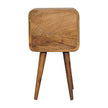Mini Oak-ish Curved Bedside