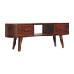 Chestnut Round Open Media Unit