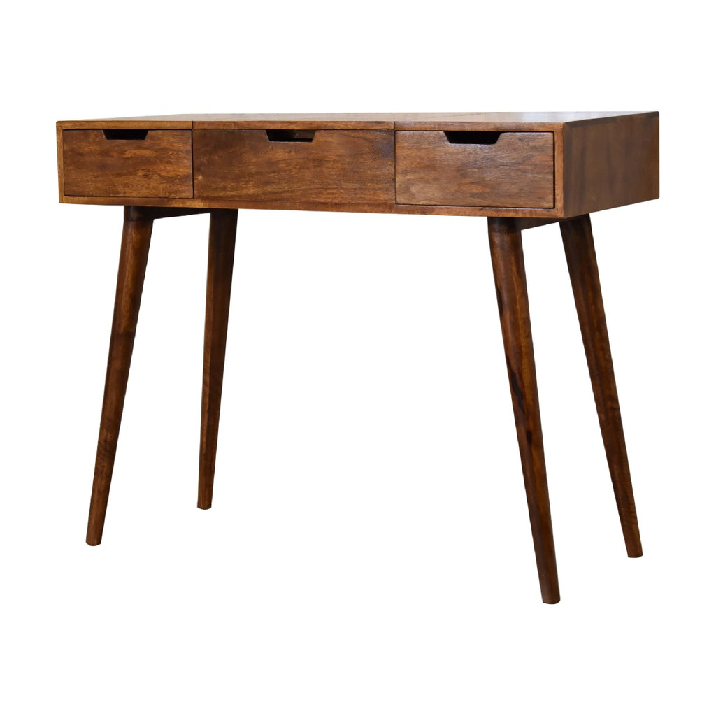 Chestnut Foldable Mirror Table