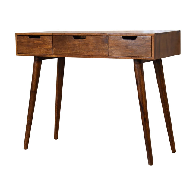 Chestnut Foldable Mirror Table