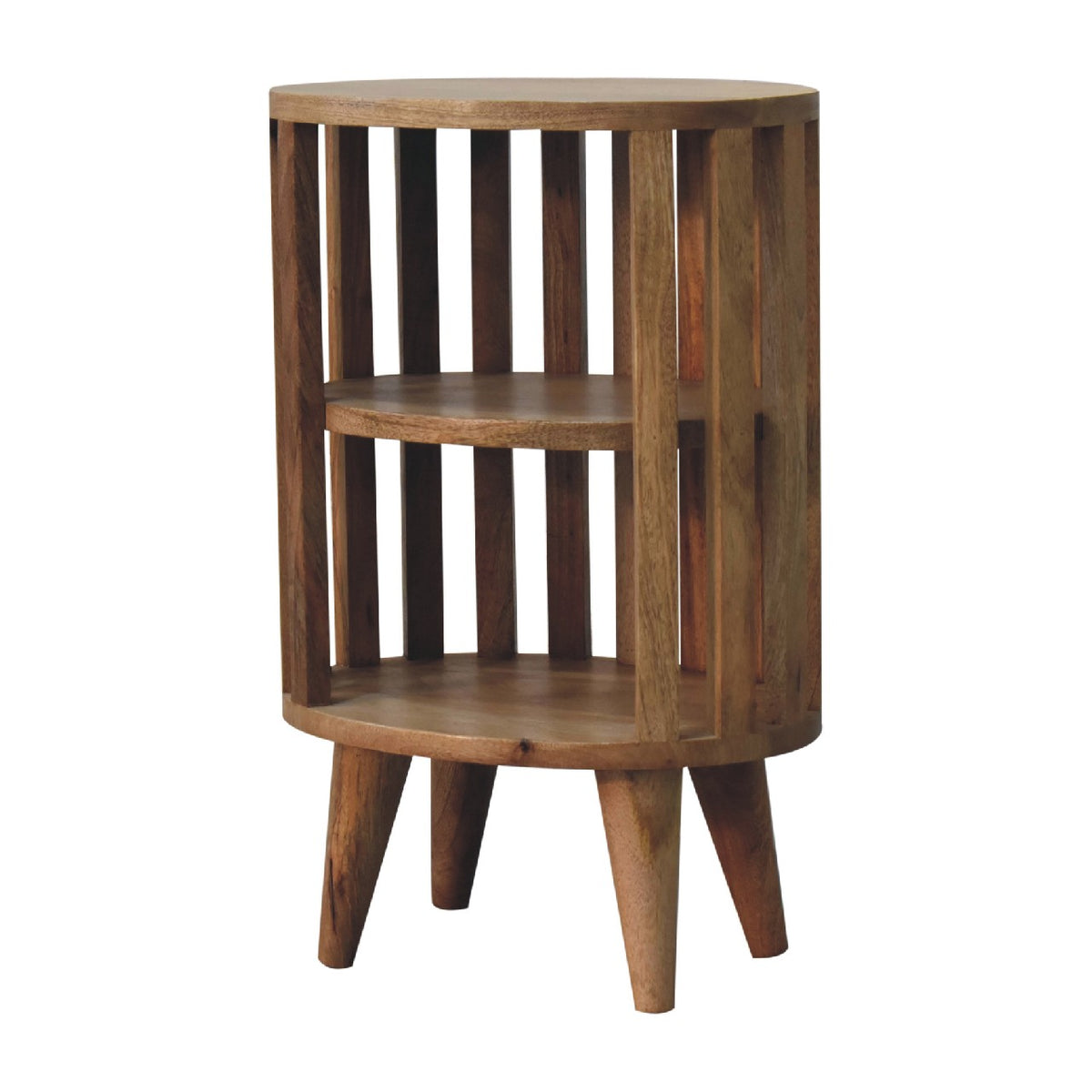 Ariella Double Shelf Oak-ish Bedside
