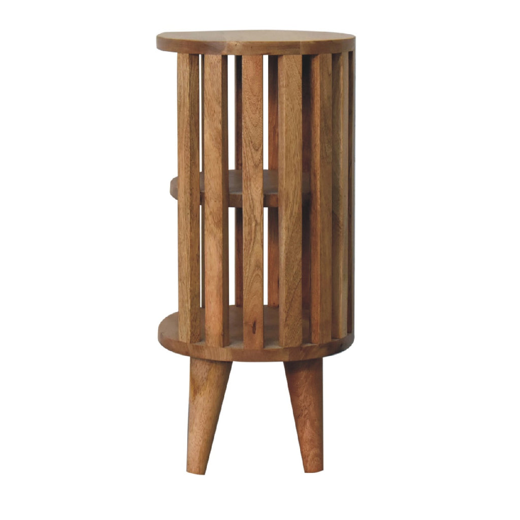 Ariella Double Shelf Oak-ish Bedside