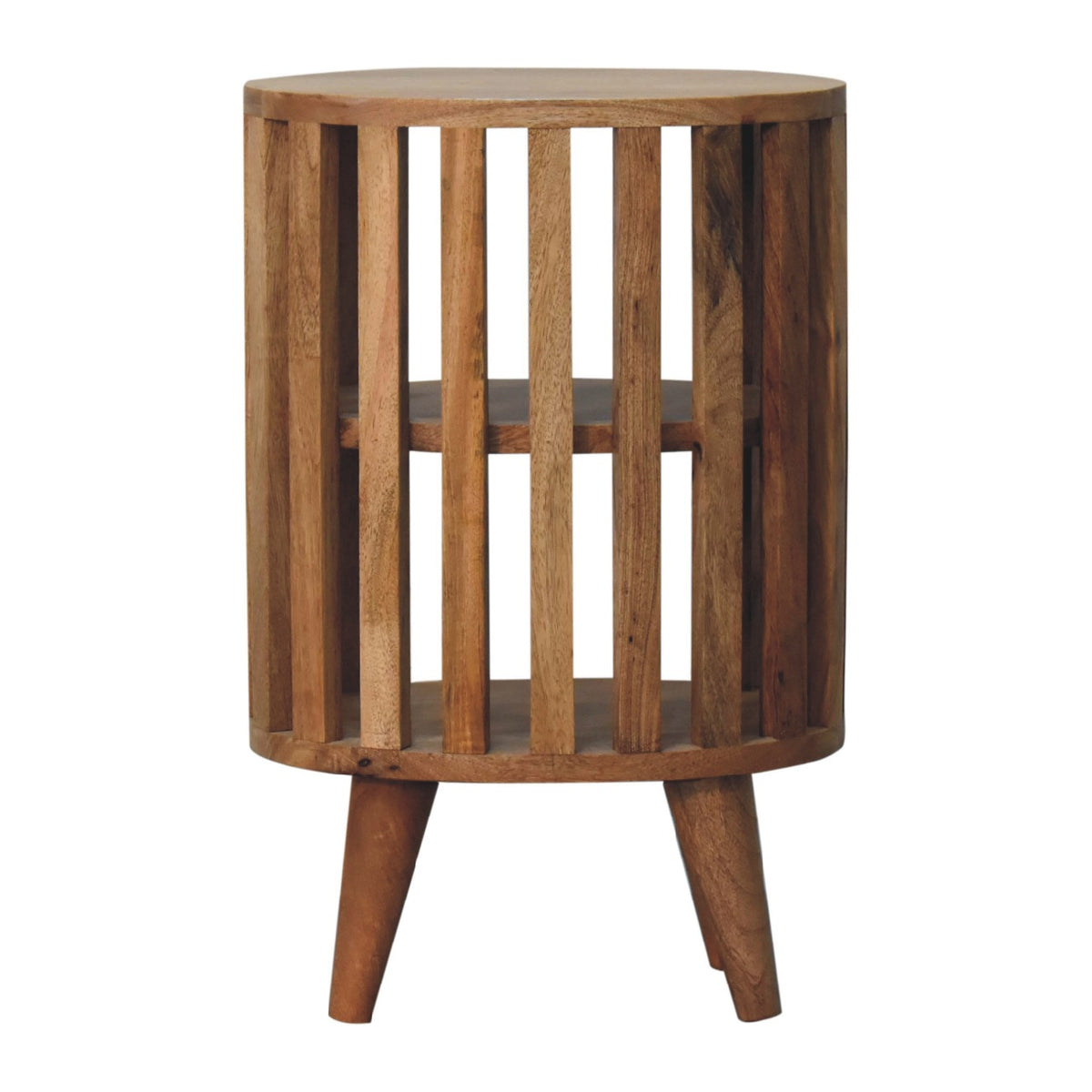 Ariella Double Shelf Oak-ish Bedside
