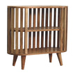 Ariella mango wood cabinet styled in a living space