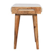 Boucle Cream Tray Style Footstool