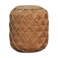 Jute Fiber Footstool Large Pattern