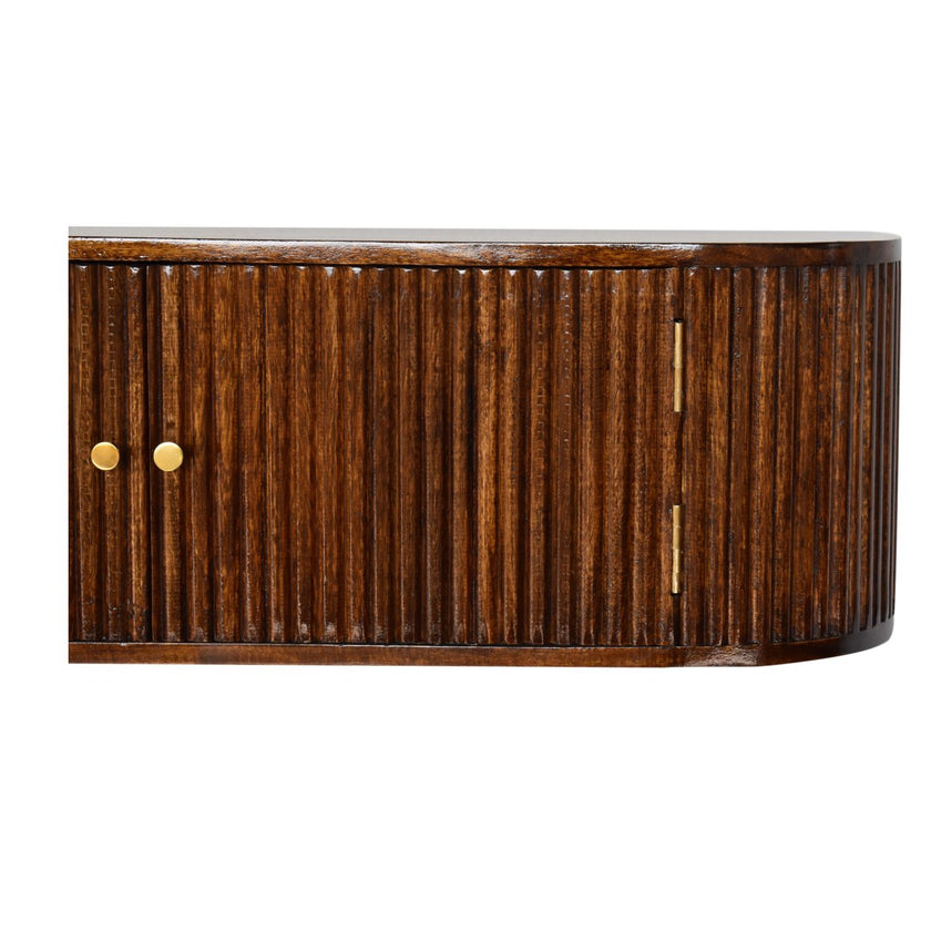 Chunky Chestnut Wall Mounted Console