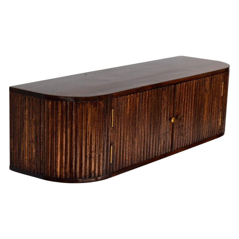 Chunky Chestnut Wall Mounted Console
