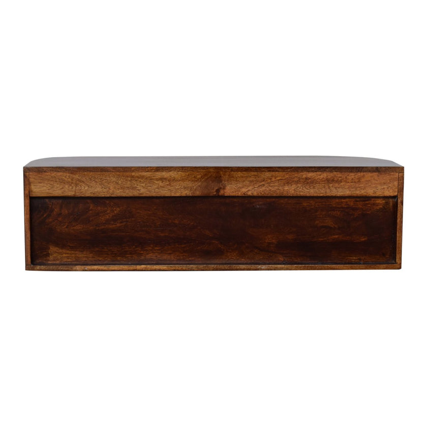 Chunky Chestnut Wall Mounted Console