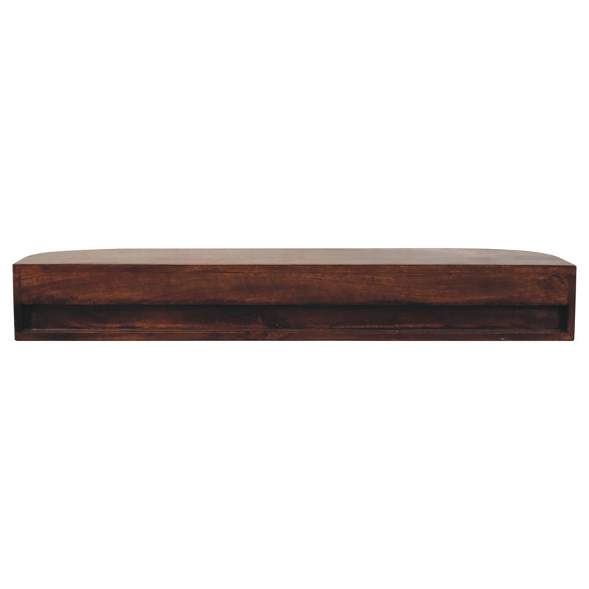 Lunar 2 Drawer Wall Mounted Chestnut Console
