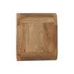 Extra Mini Wall Mounted Curved Oak-ish Bedside with Open Slot