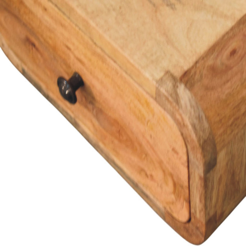 Avora Mini Wall-Mounted Oak-ish 1 Drawer Nightstand