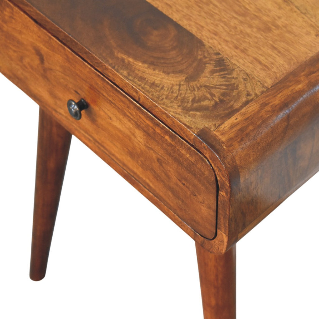 Avora Chestnut Nightstand with 1 drawer