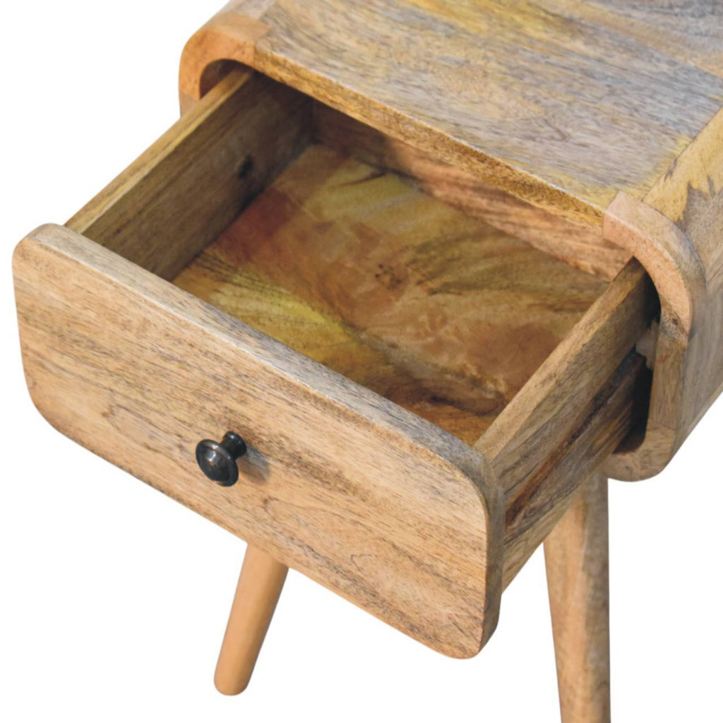 Avora Mini Oak-ish Nightstand with 1 drawer
