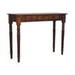Turned Legs 3 Drawer Chestnut Console