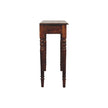 Turned Legs 3 Drawer Chestnut Console