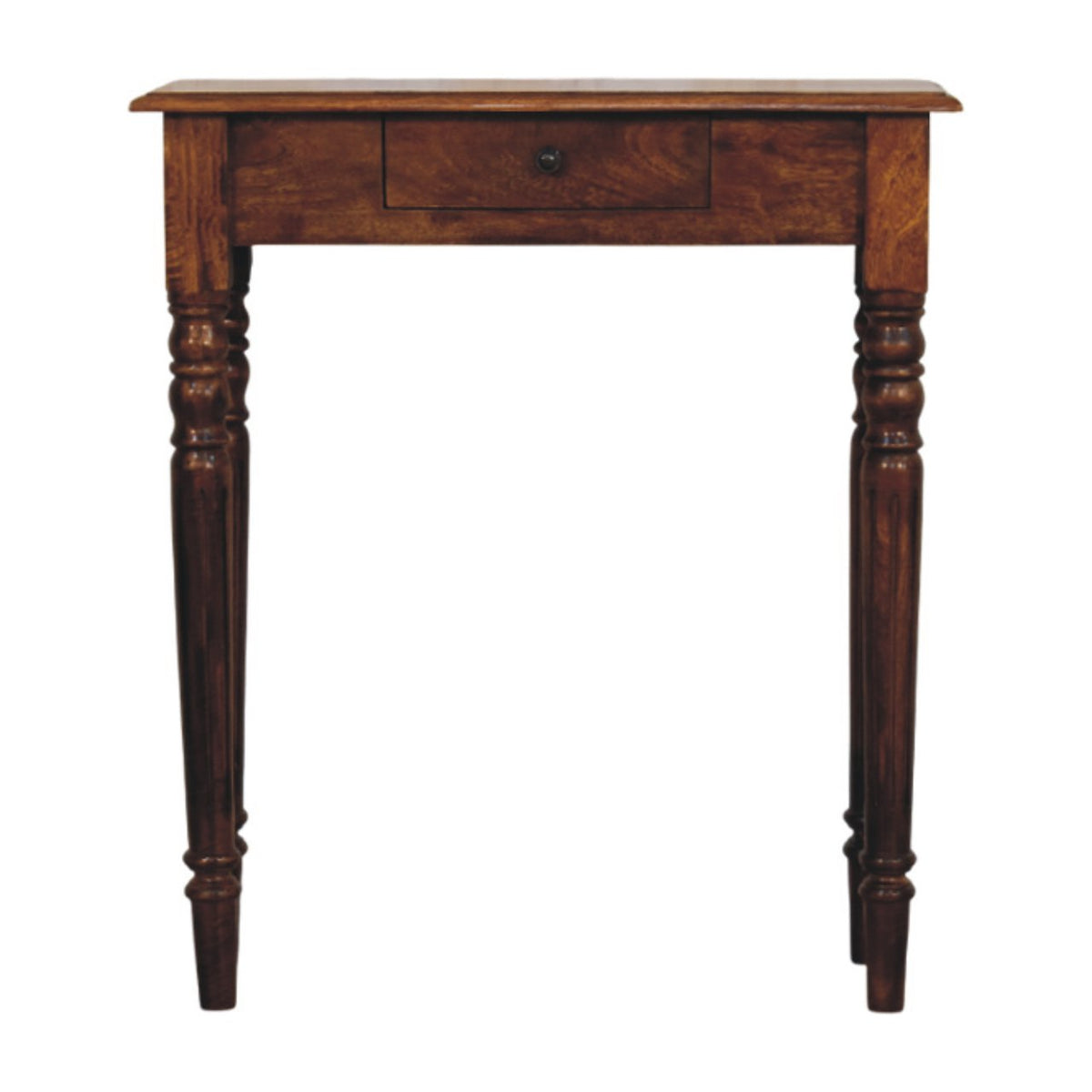 Turned Legs 1 Drawer Chestnut Console