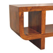Orion Curved Chestnut Media Unit