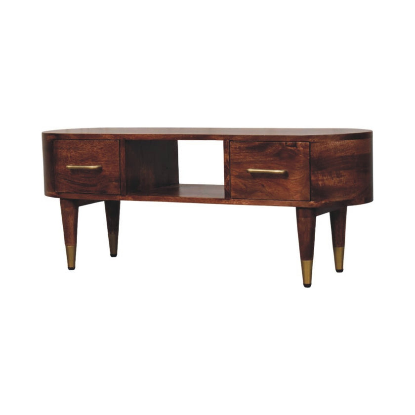 Valenza Curved Media Console