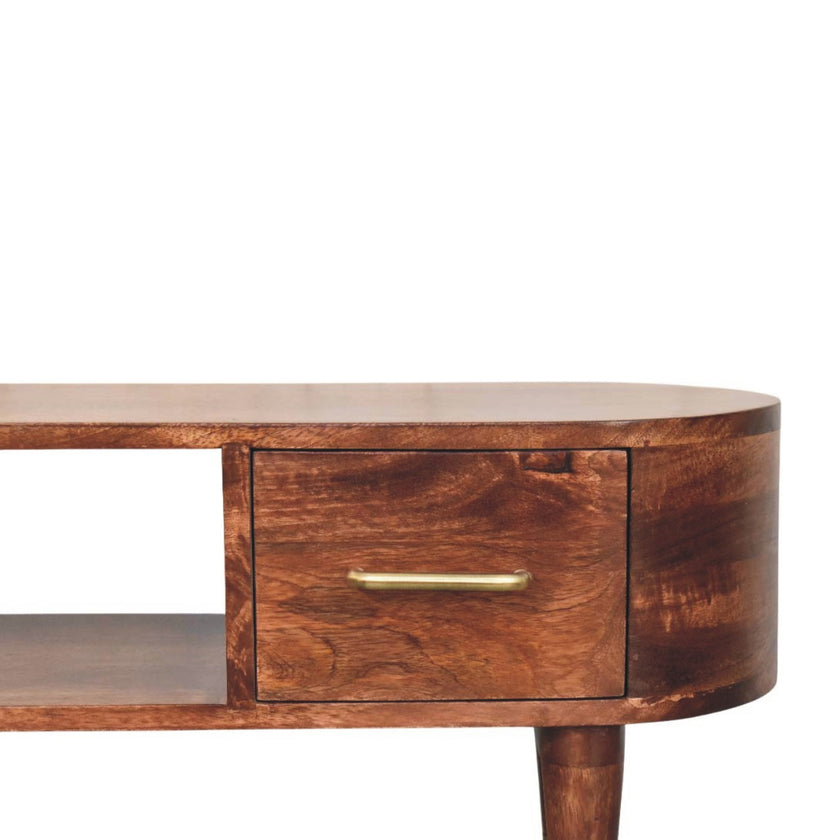Valenza Curved Media Console