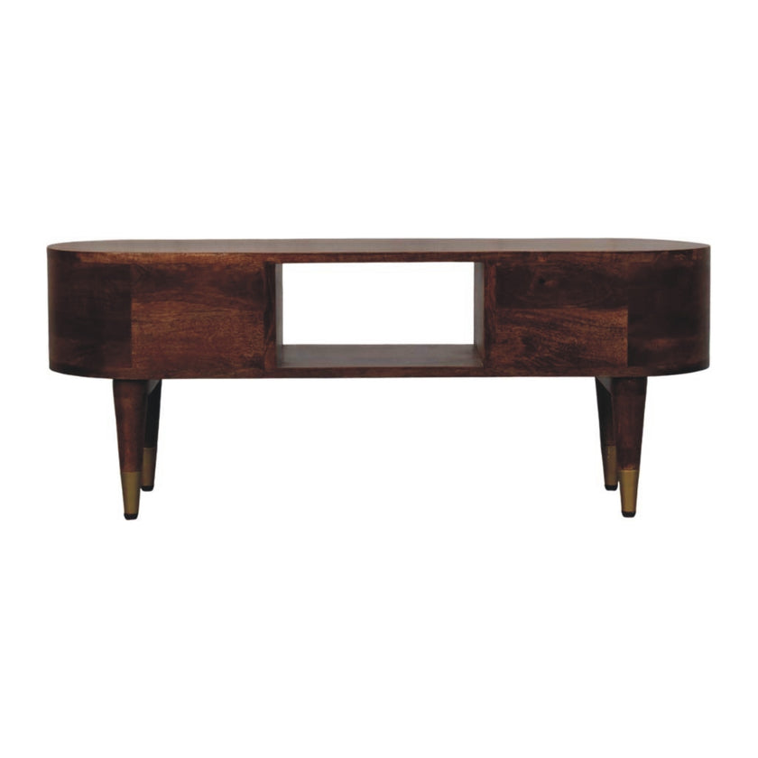 Valenza Curved Media Console