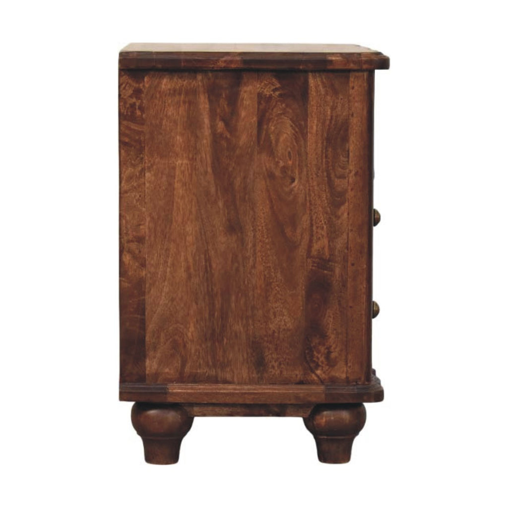 Lume Roasted Shelf Bedside Table
