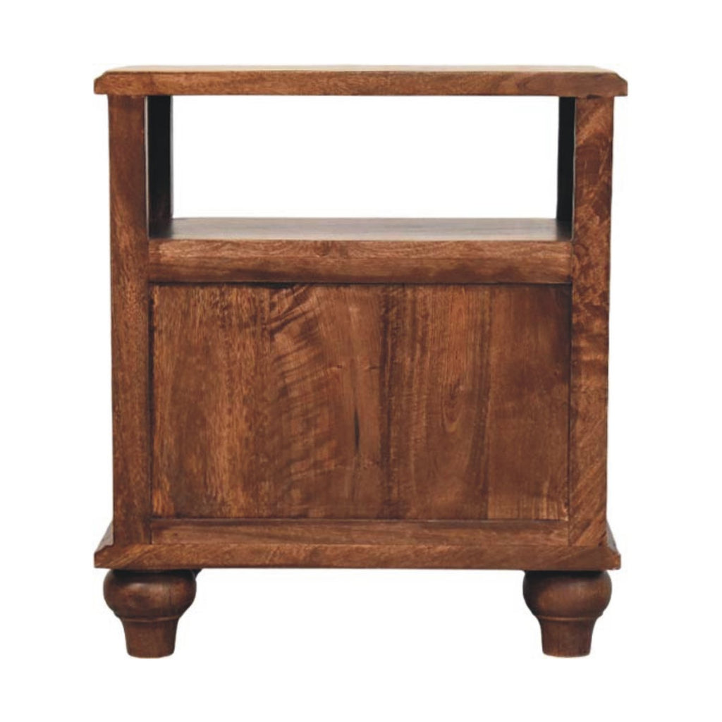 Lume Roasted Shelf Bedside Table