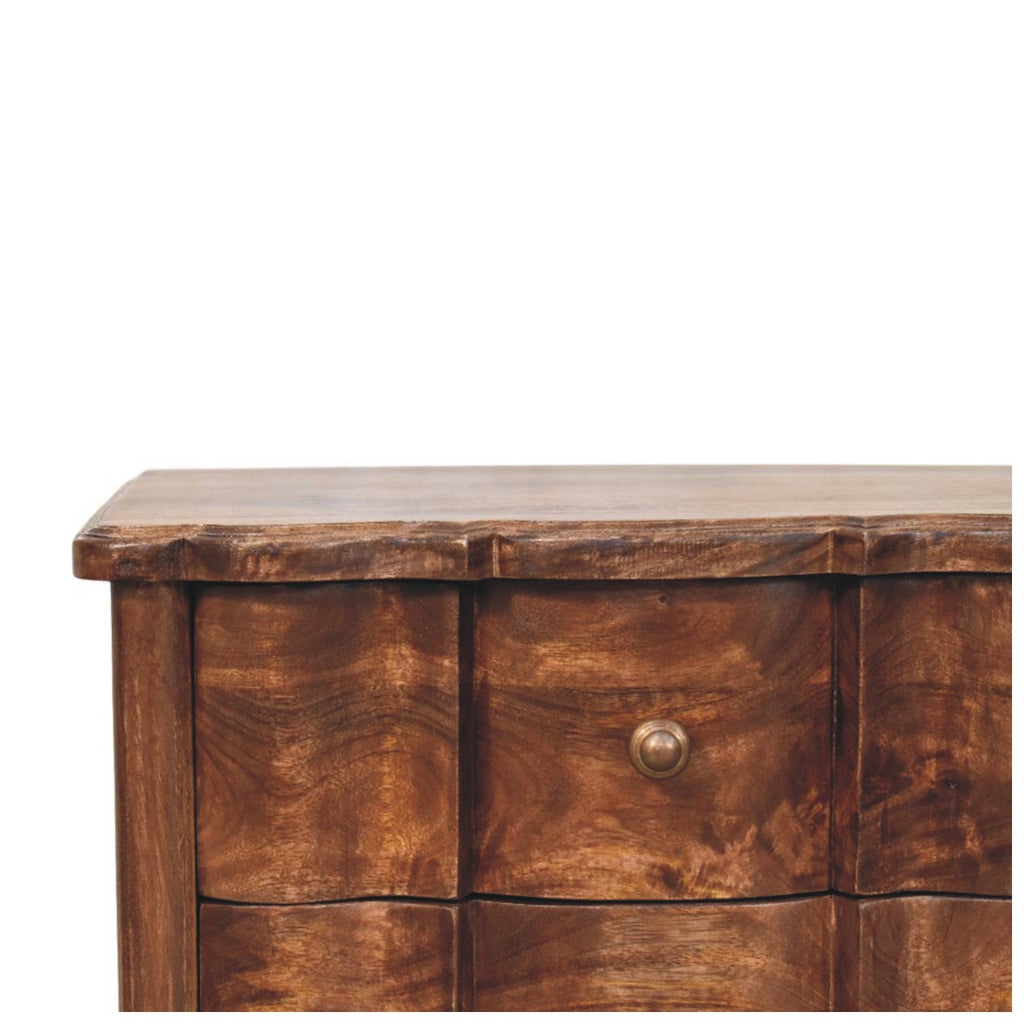 Lume Roasted Panelled Bedside