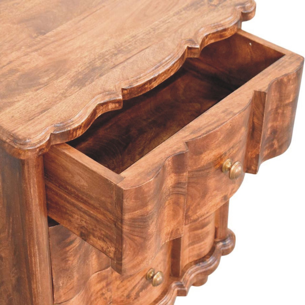 Lume Roasted Panelled Bedside