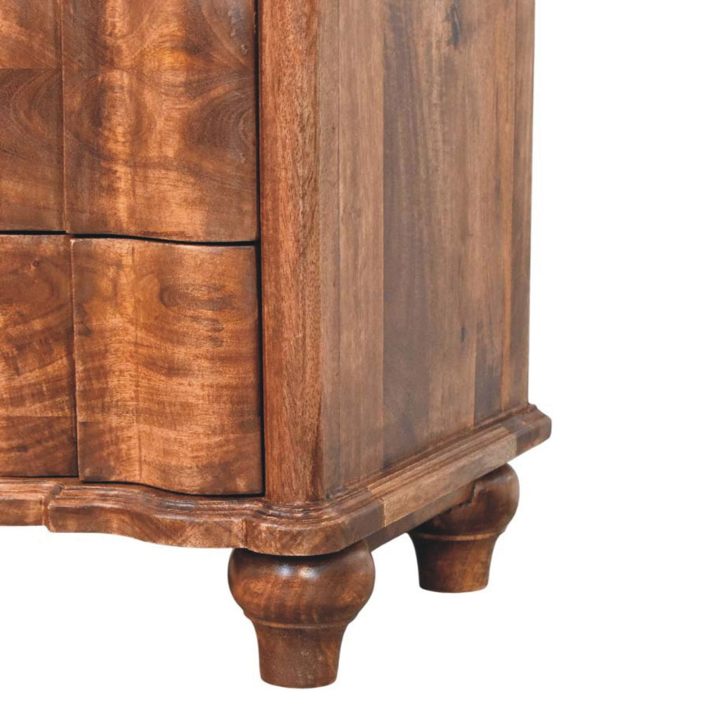 Lume Roasted Panelled Bedside