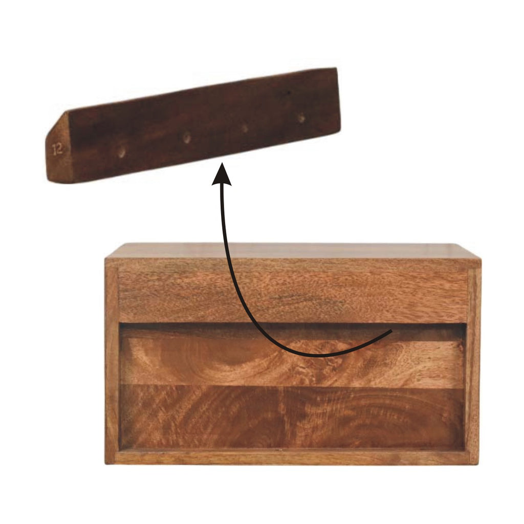 Cadiz Carved Slot-Drawer Bedside