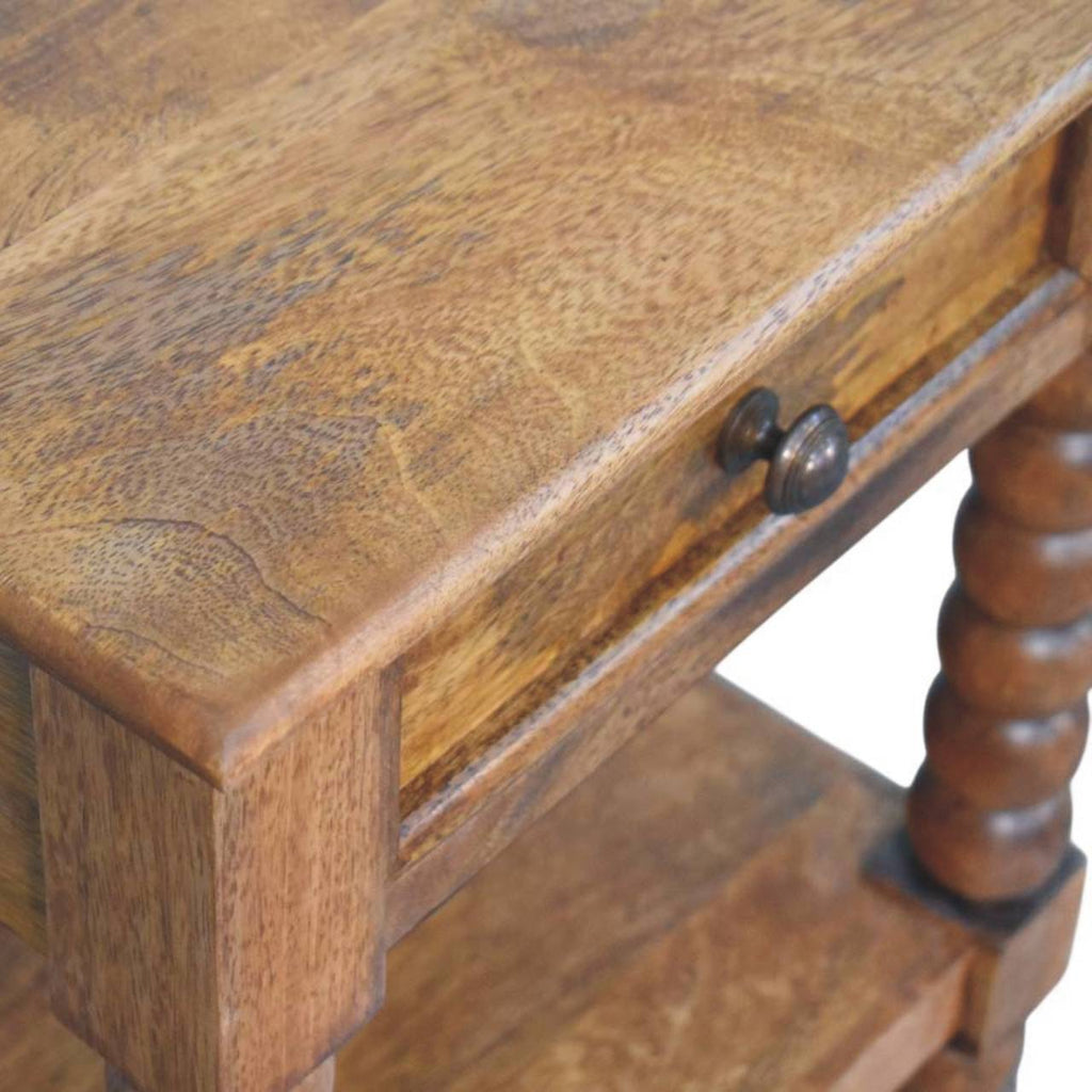 Spindle Bedside Table