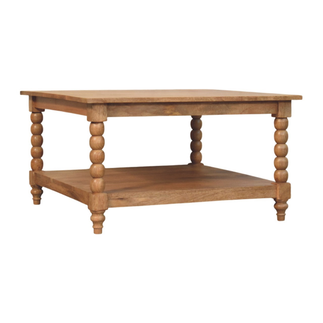 Spindle Golden Teak Coffee Table