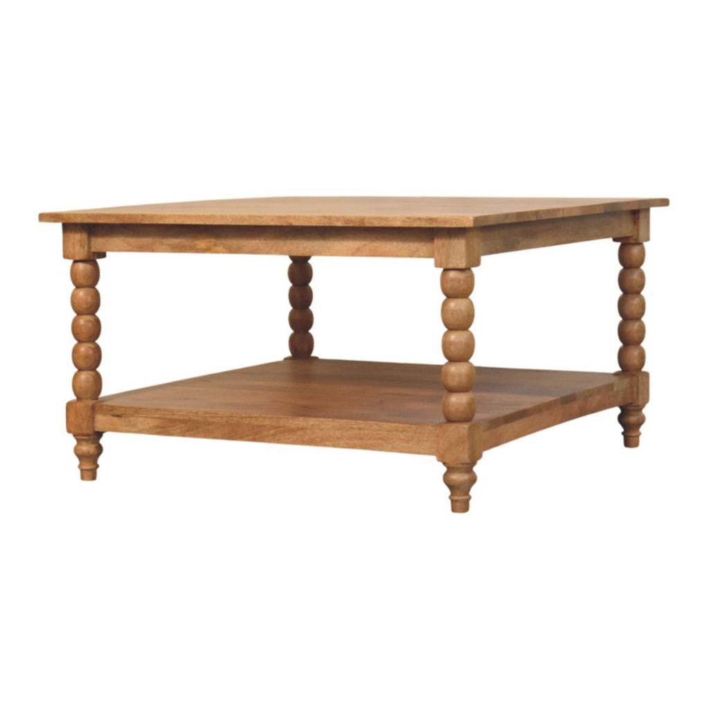 Spindle Golden Teak Coffee Table