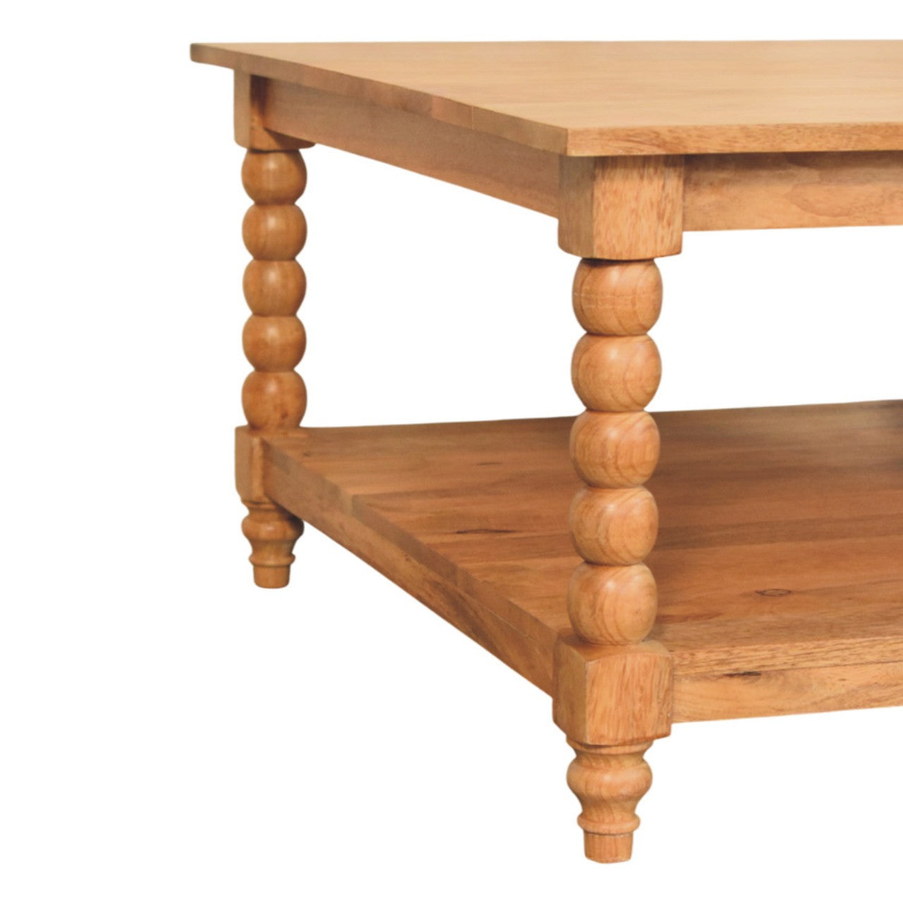 Spindle Golden Teak Coffee Table