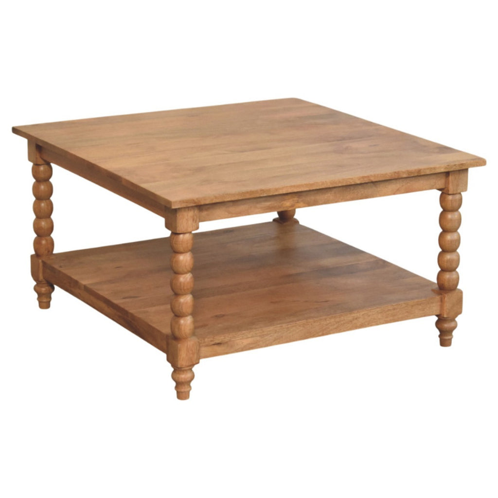 Spindle Golden Teak Coffee Table