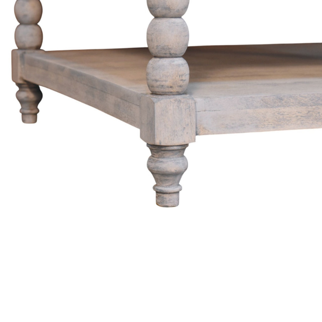 Spindle Acid Wash Coffee Table