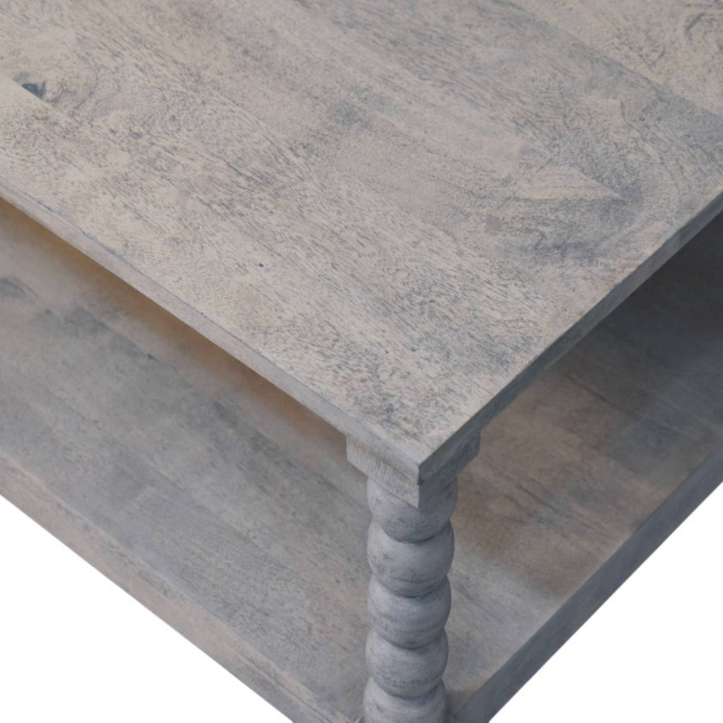 Spindle Acid Wash Coffee Table