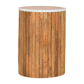 Fluted Marble Side Table