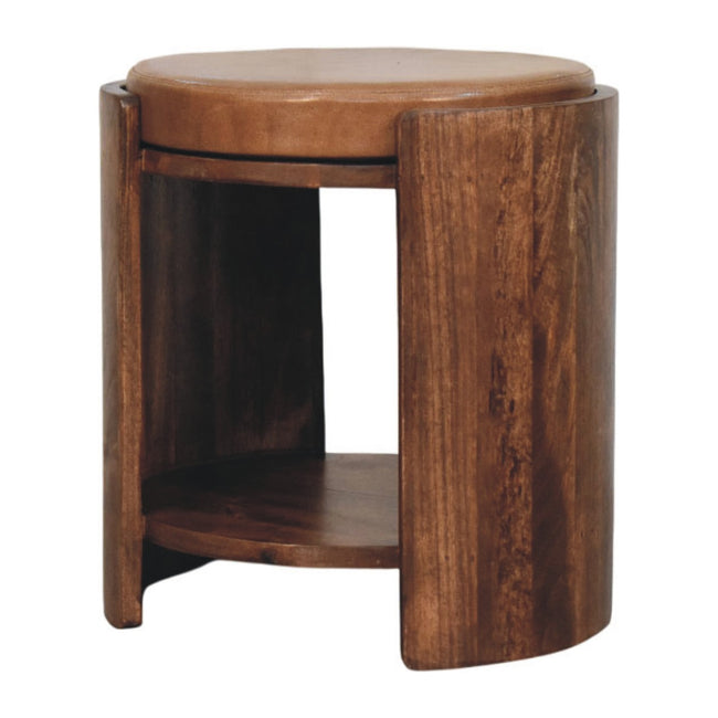Savoy Leather Stool