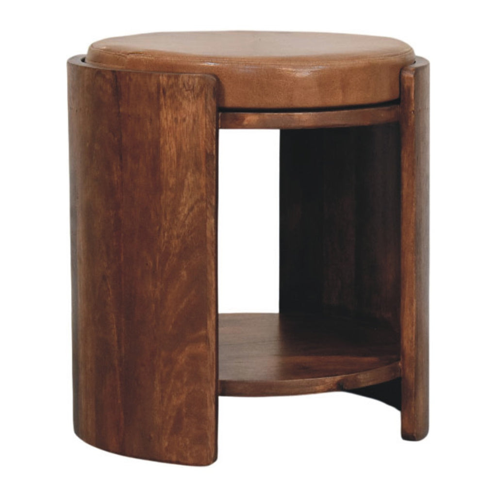 Savoy Leather Stool