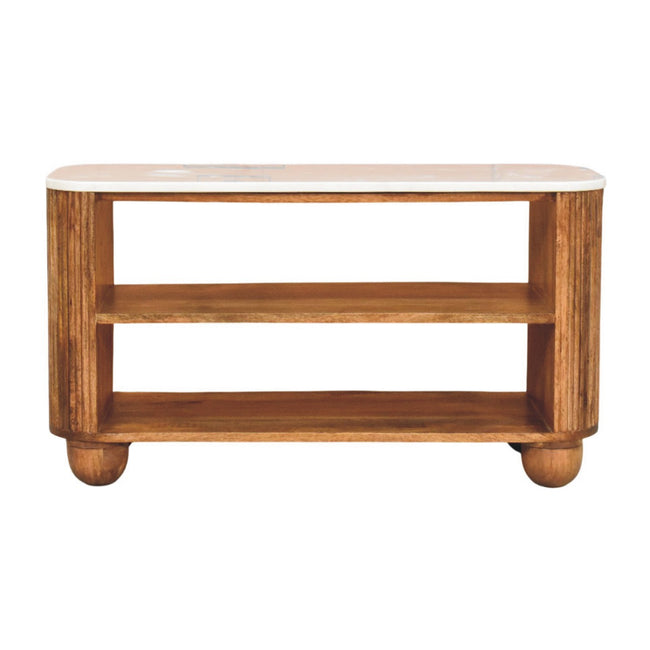 Beaumont Marble Shoe Bench