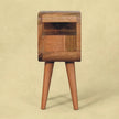 Extra Mini Oakish Curve Open Slot Bedside
