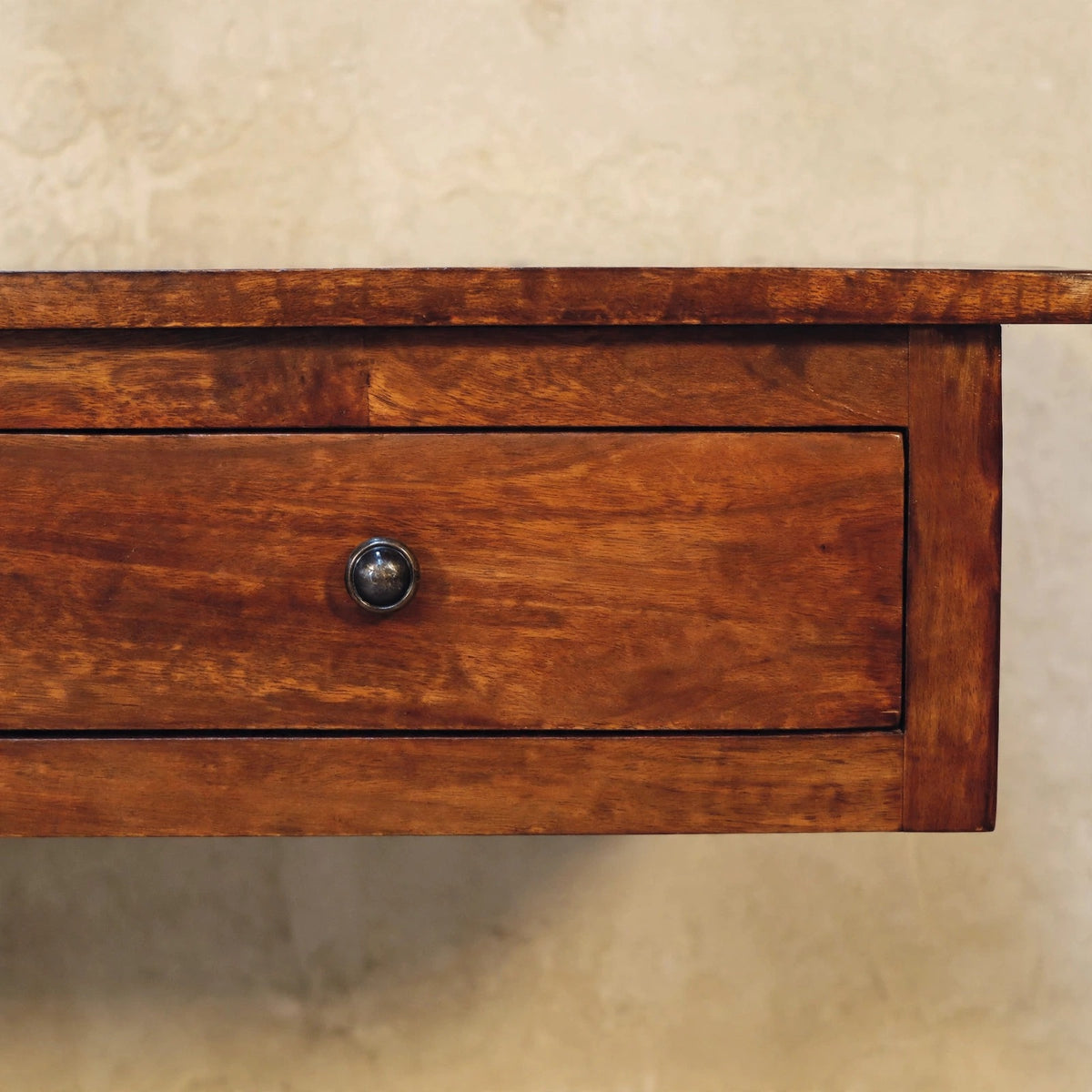 Large 3 Drawer Chestnut Console