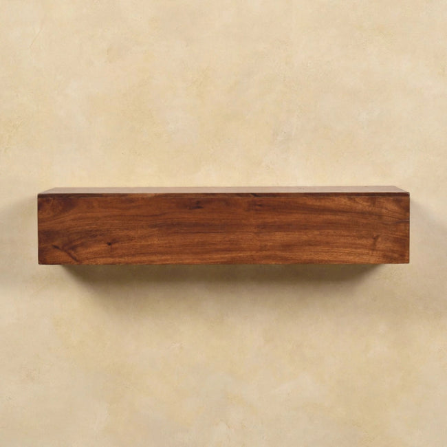 Lunar 2 Drawer Chestnut Wall Mounted Console