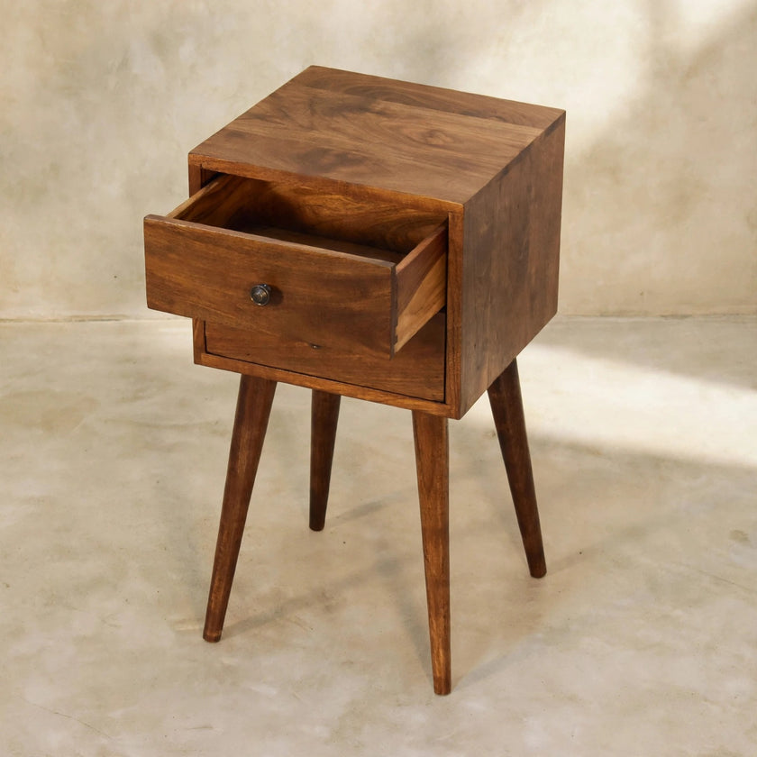 Mini 2 Drawer Chestnut Bedside