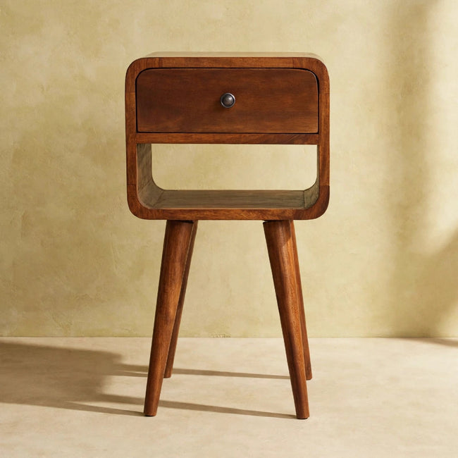 Mini Chestnut Curve Lower Bedside